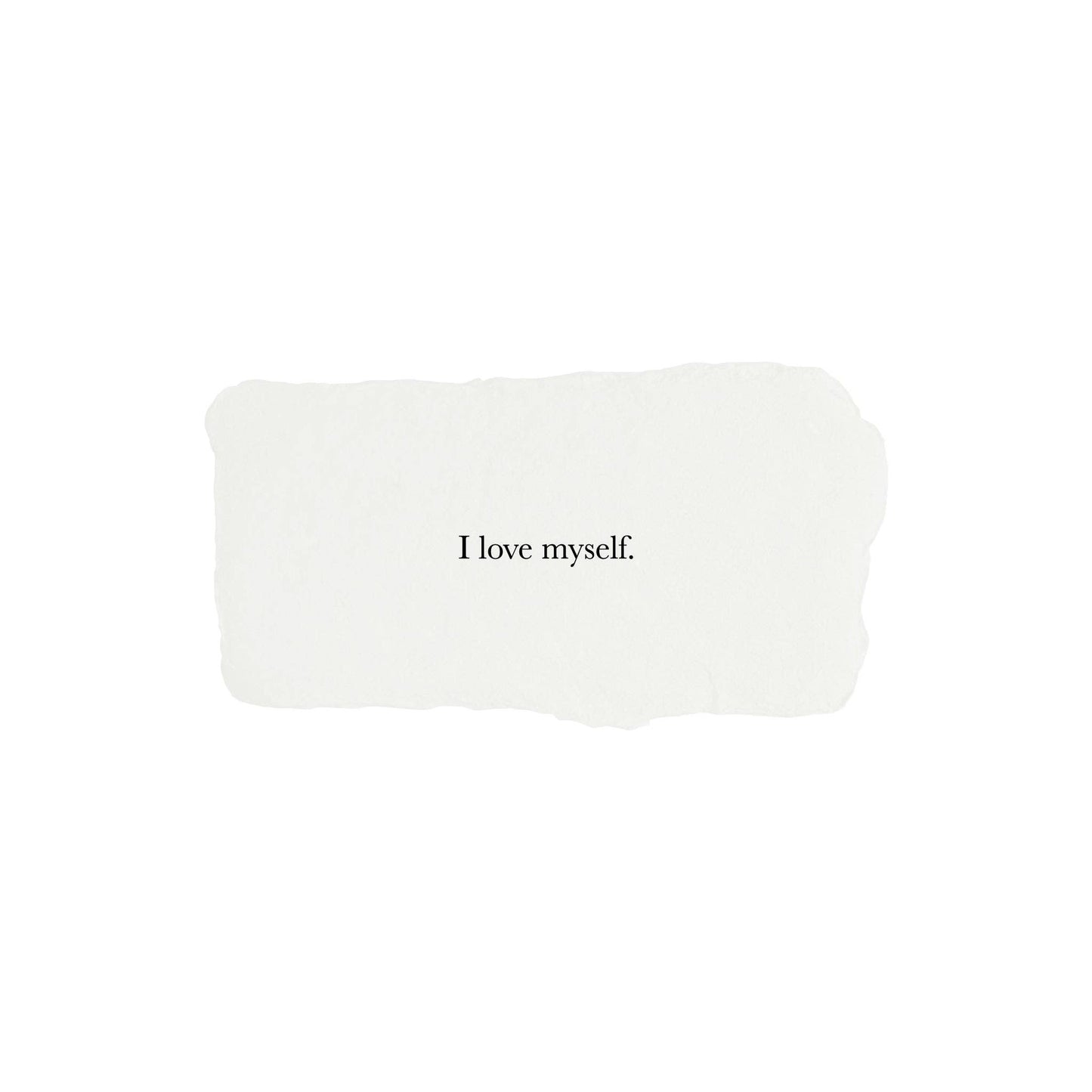 I love myself affirmation card