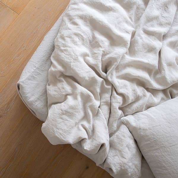 Linen Sheet Set - Silver KING