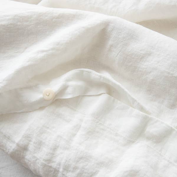 Linen Duvet - Off White