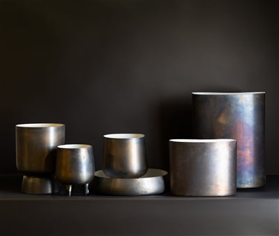 Iron Pedestal Planter