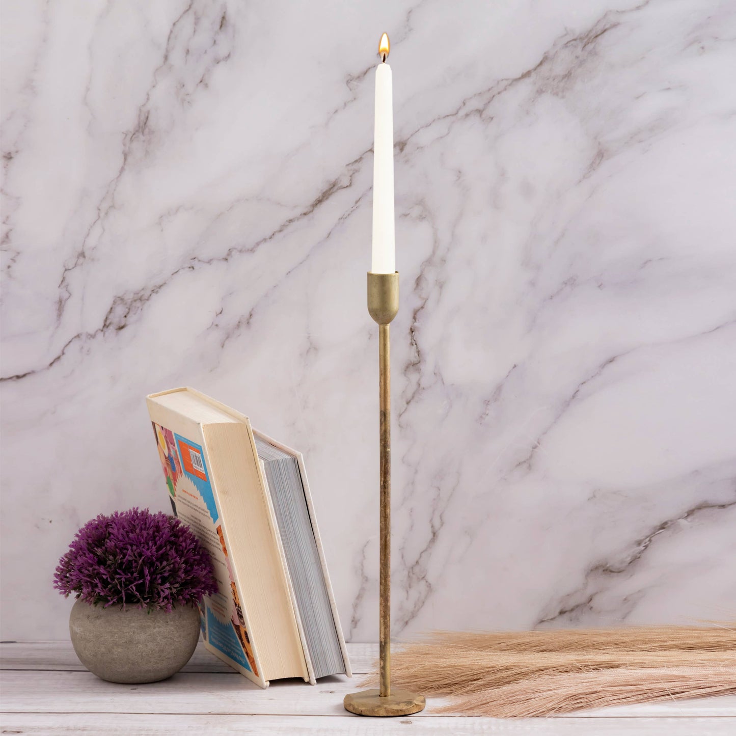 Old Brass Candle Holder