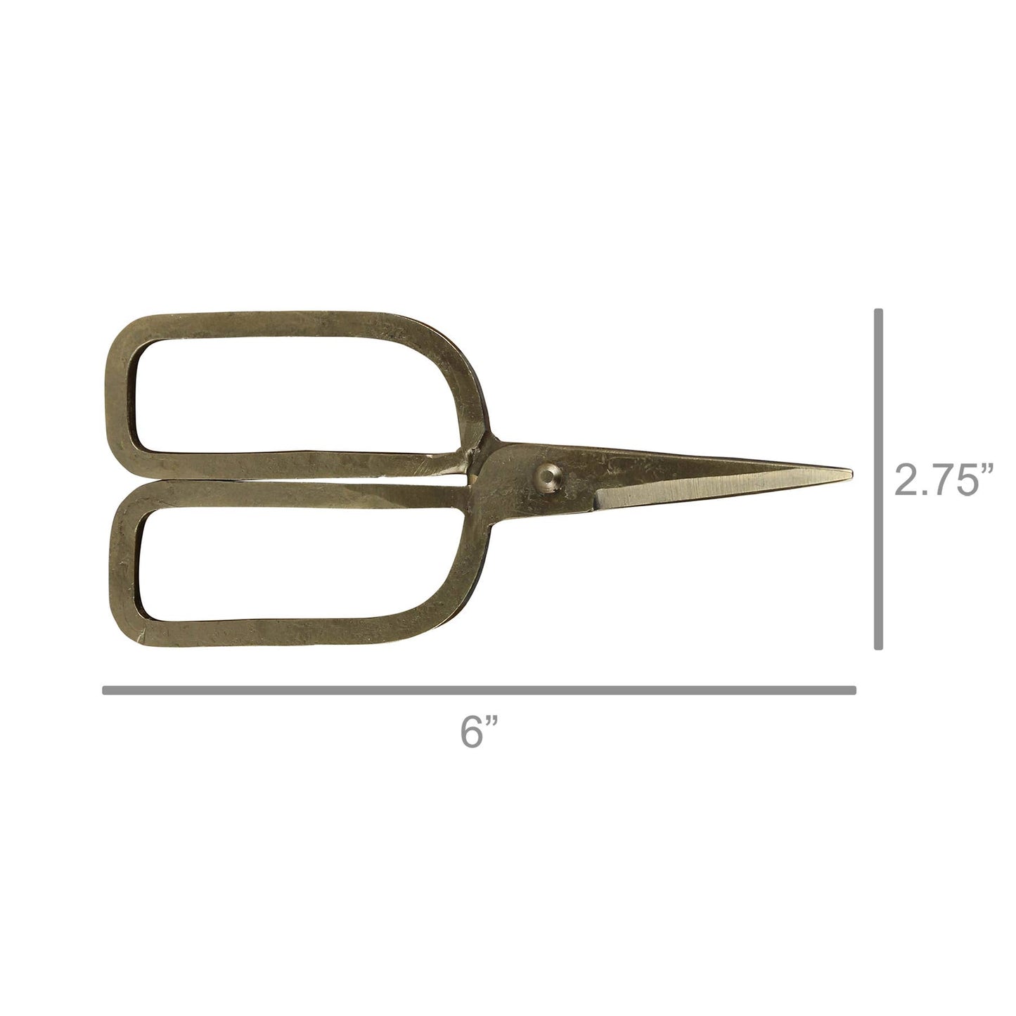 Squared Scissors- Brass