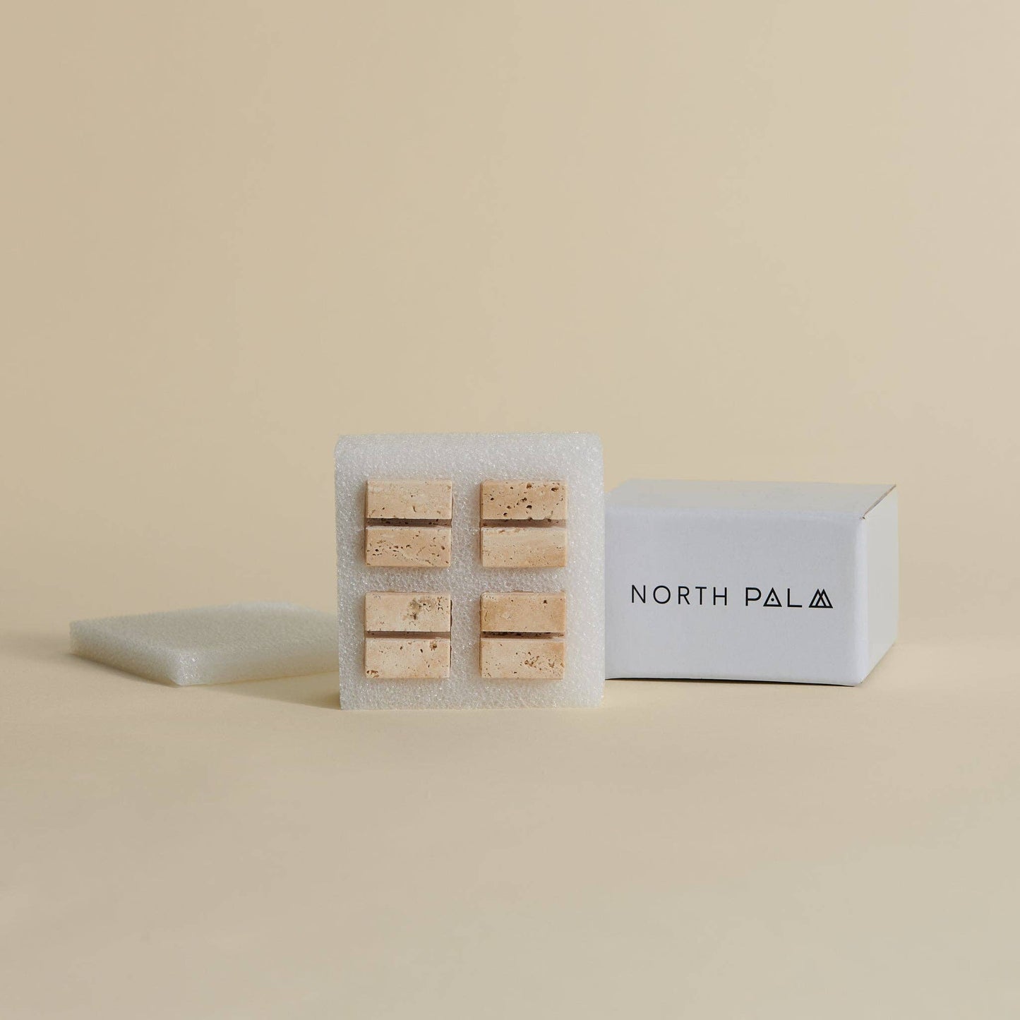 Small Travertine Place Card Holders