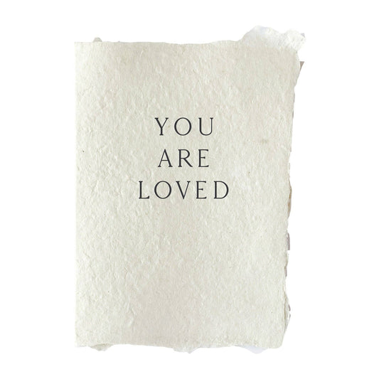 You are loved folded card