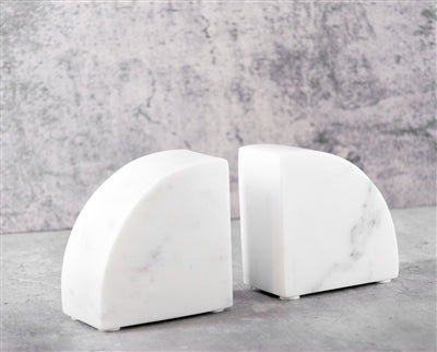 Arch Marble Bookends - Set of 2, Small