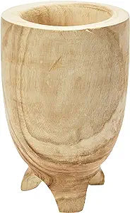 Cami Paulownia Wood Footed Planter