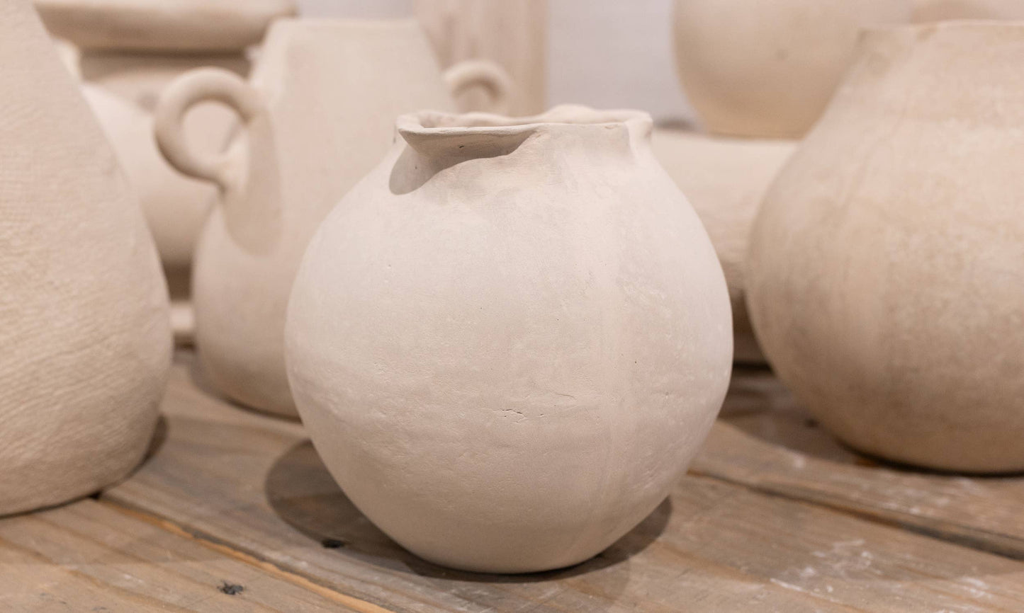 Petal Paper Mache Pot