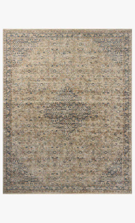 Heritage Sage / Navy 2'-5" x 8' Runner