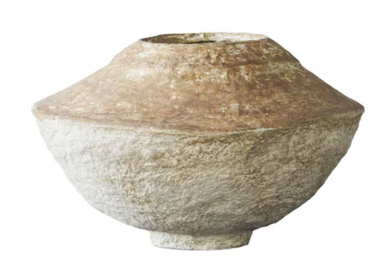 Disk Paper Mache Vessel