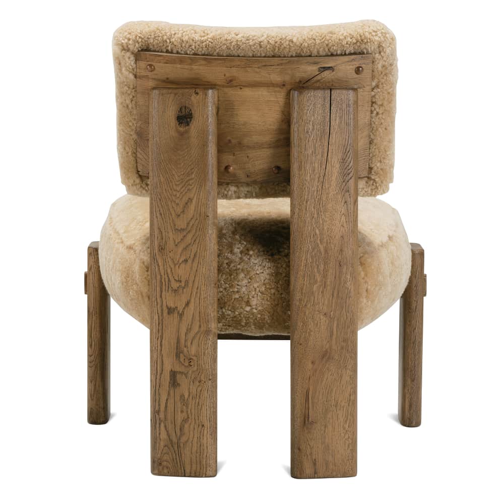 Shearling Leather Cassius Chair