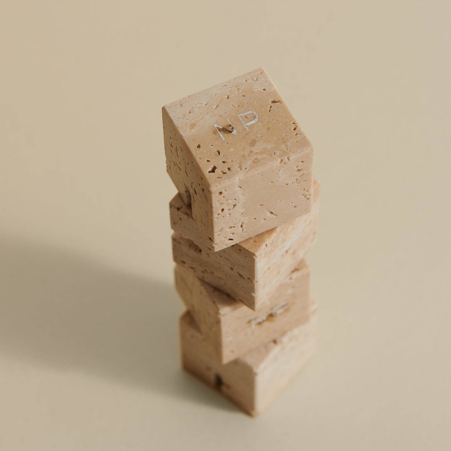 Small Travertine Place Card Holders