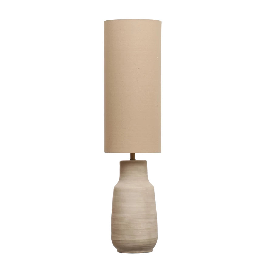 Cream Ceramic Floor Lamp