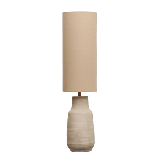 Cream Ceramic Floor Lamp