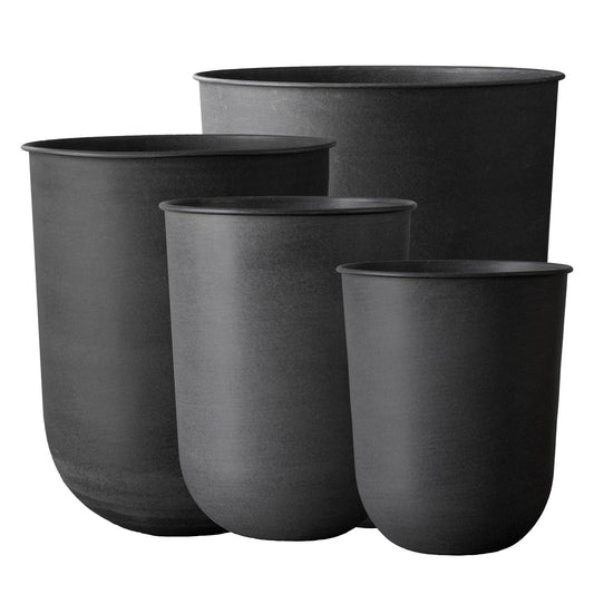 Black Sheet Metal Plant Pots