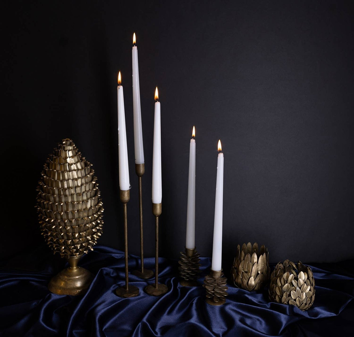 Old Brass Candle Holder