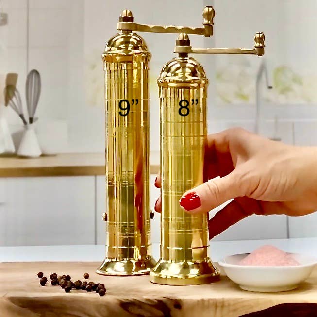 Solid Brass Pepper Grinder