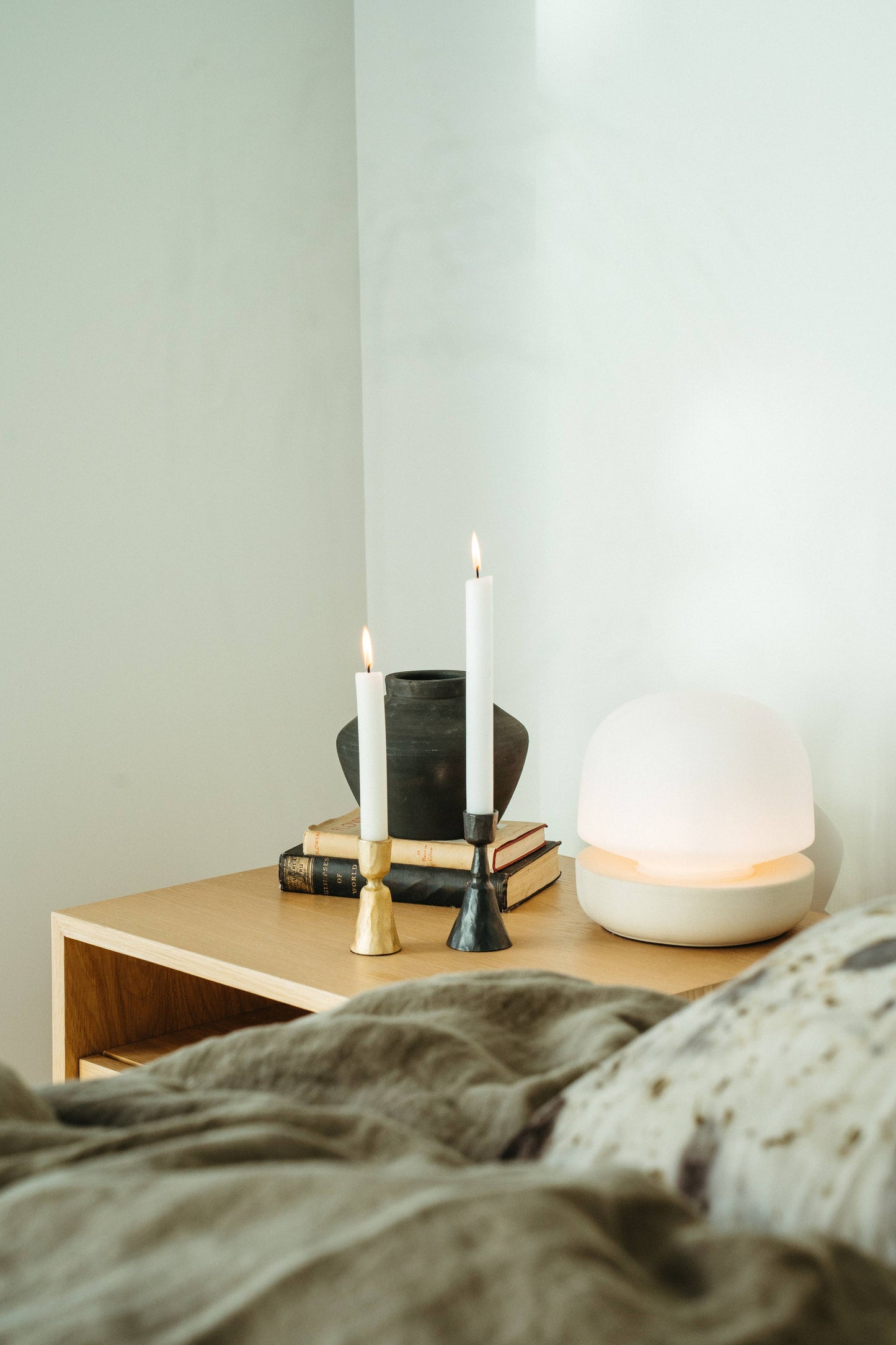 Zora Forged Candlestick M, Gunmetal