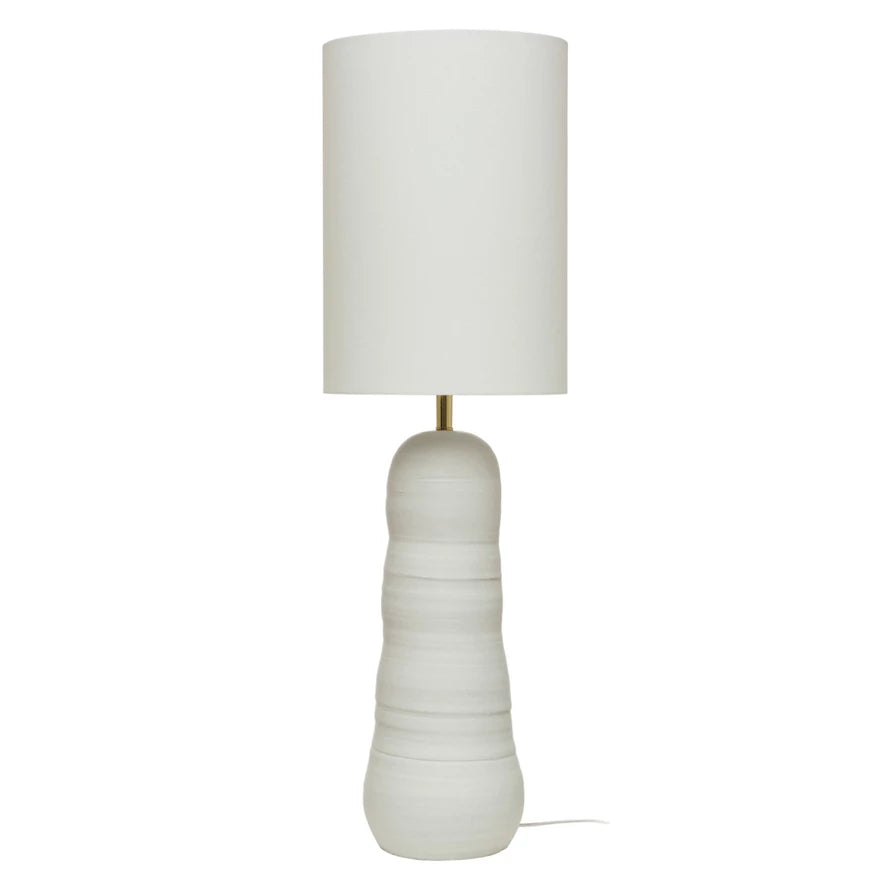 Oversized Stoneware Lamp