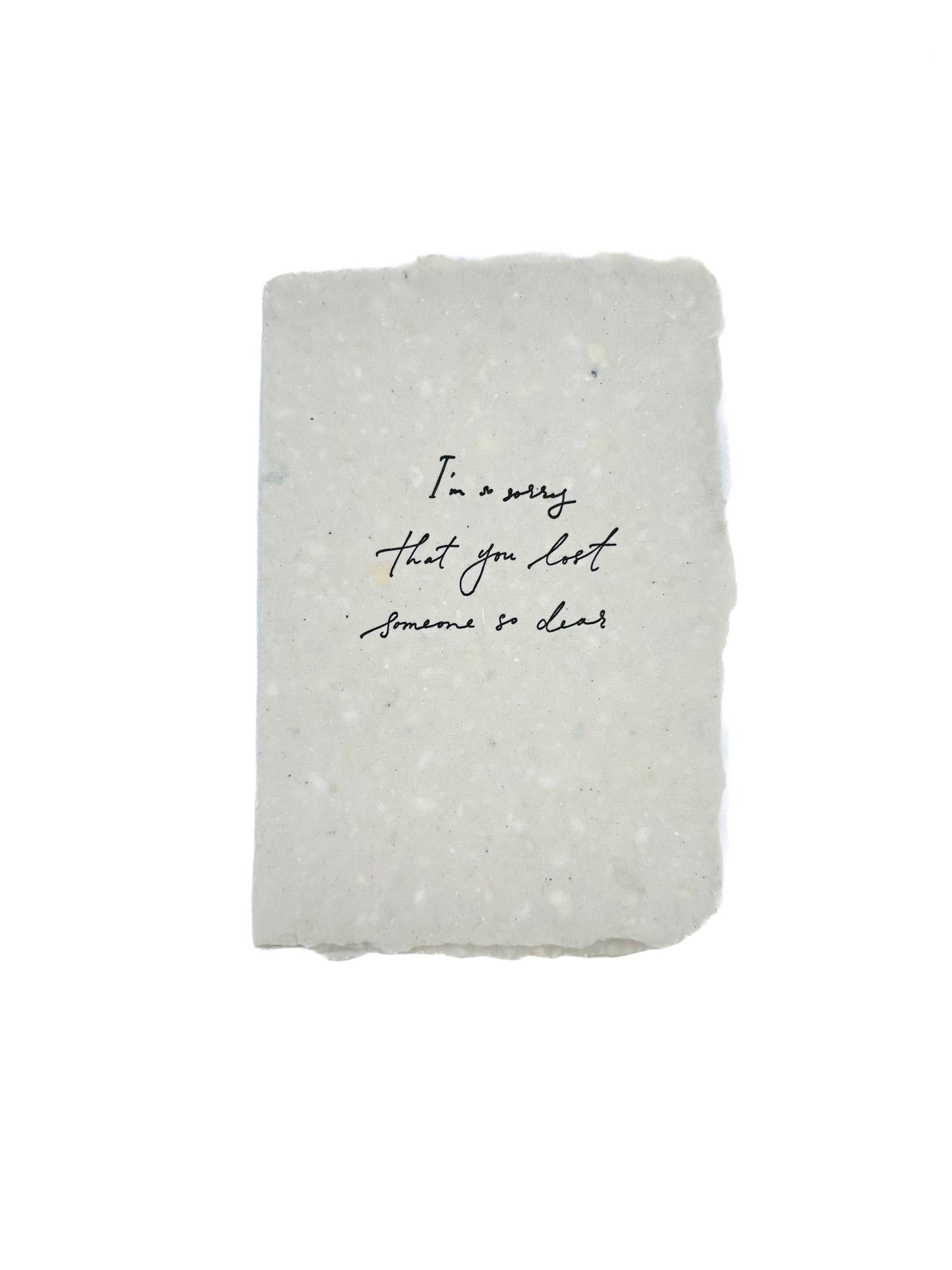 Lost someone dear card