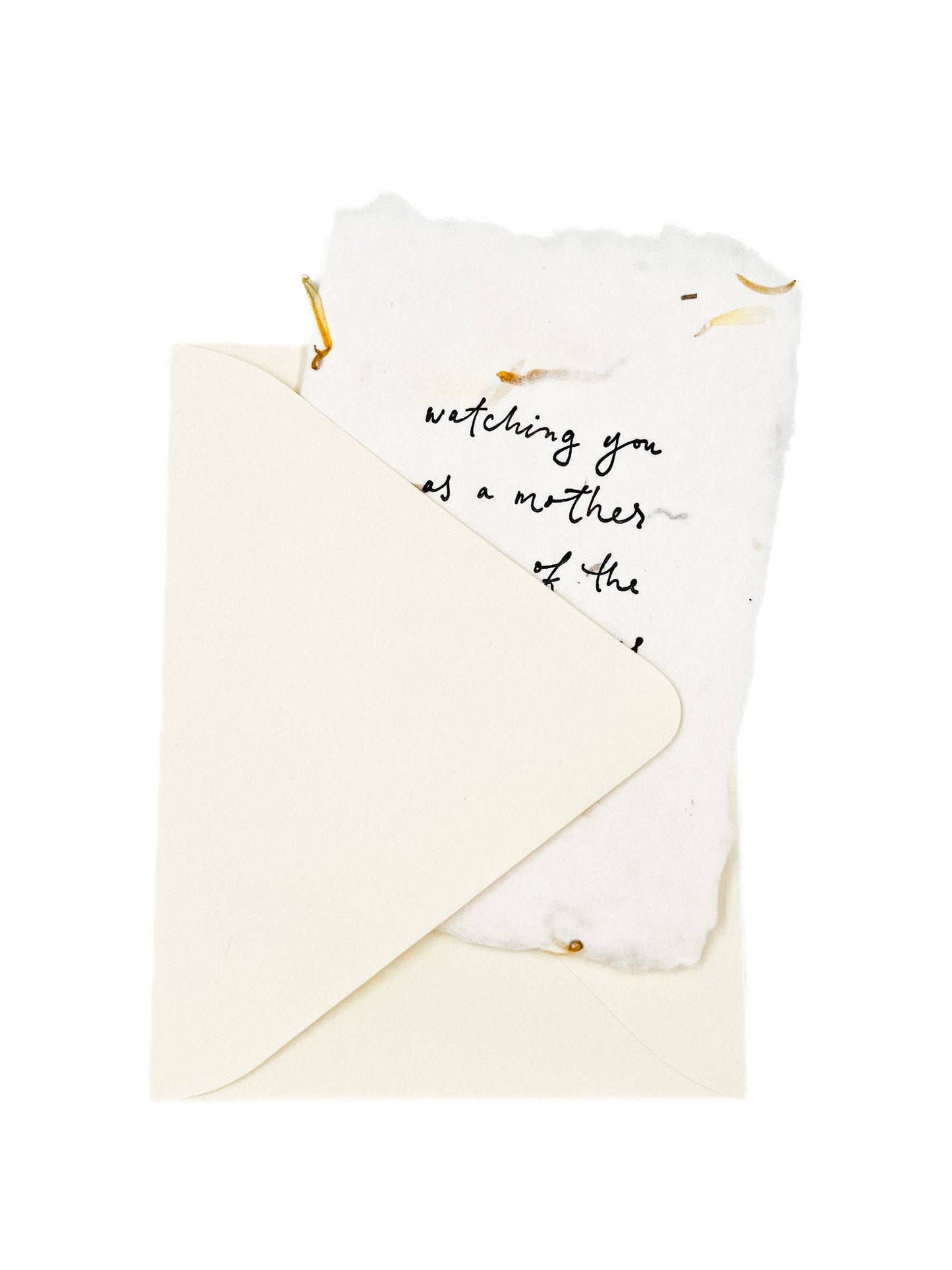 Watching you as a mother folded card