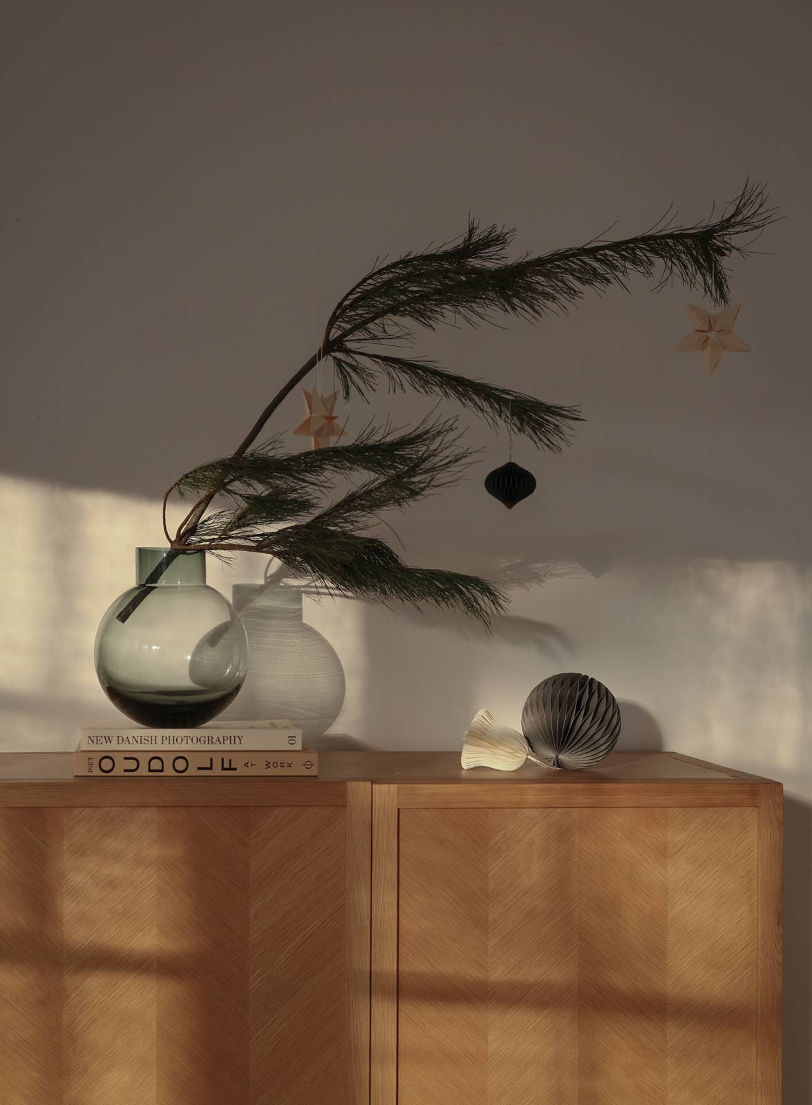 Ball Glass Vase - Green