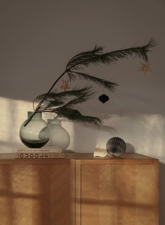 Ball Glass Vase - Green