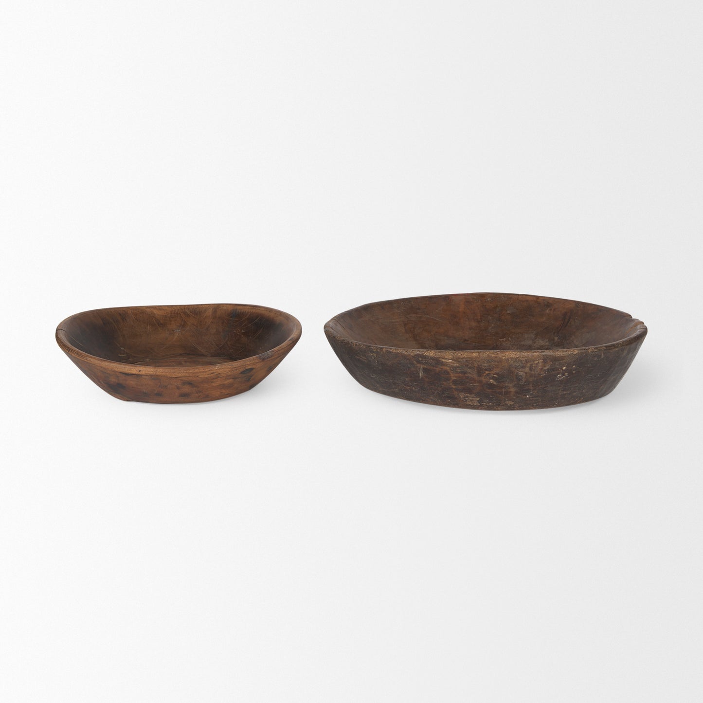 Nikita Reclaimed Wood Bowls - Brown