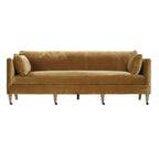 Madeline Sofa - Antiqued Amber Velvet - 90”