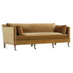 Madeline Sofa - Antiqued Amber Velvet - 90”