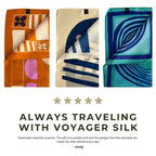 Botanical Colorblock | Women's Silk Scarf | Square Scarf