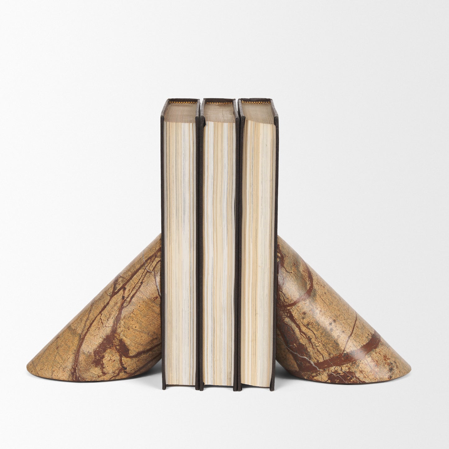 Forest Marble Angled Bookends