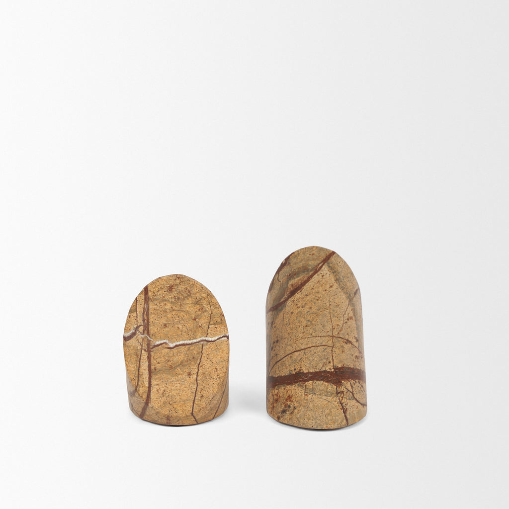 Forest Marble Angled Bookends