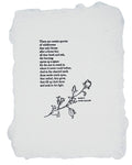 Wildflower/wildfire poem art print