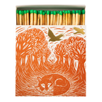 Woodland Fox | Square - Safety Matches