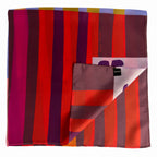 Red Colorblock Scarf | Women's Scarf | 100% Silk Bandana