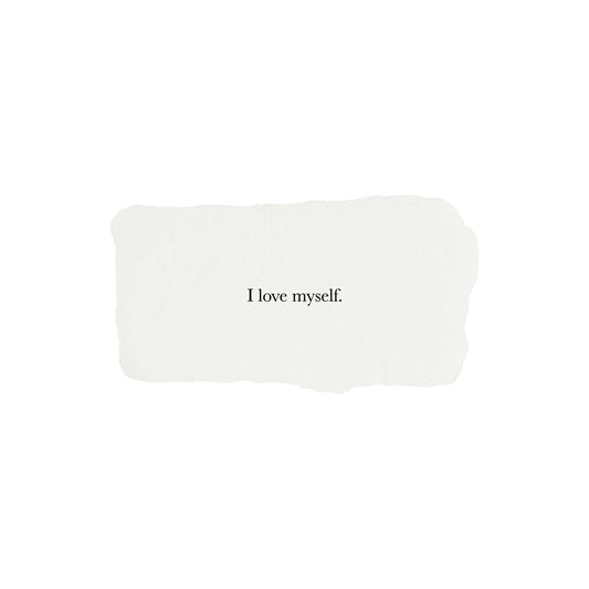 I love myself affirmation card