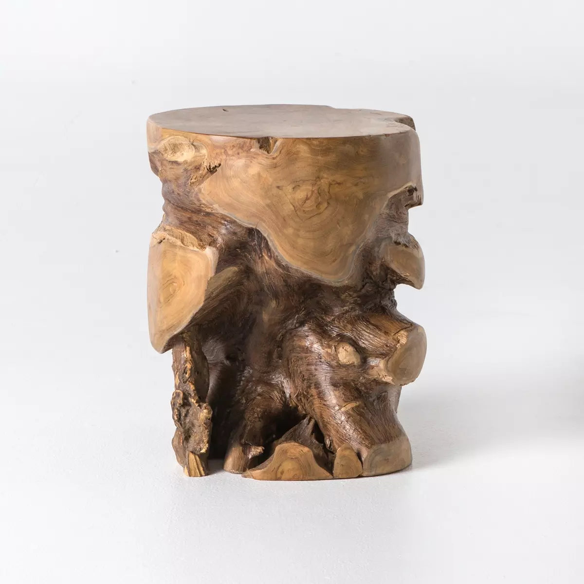 Teak Stool - Aged Natural Teak