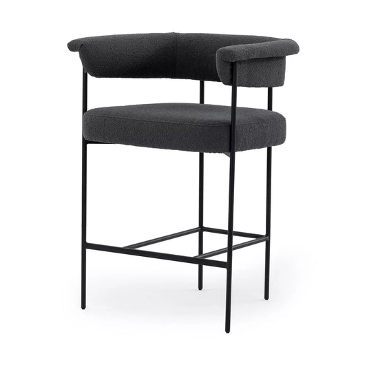 Carrie Counter Stool - FIQA Boucle Slate