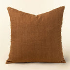 Lina Linen Pillow Burnt Umber