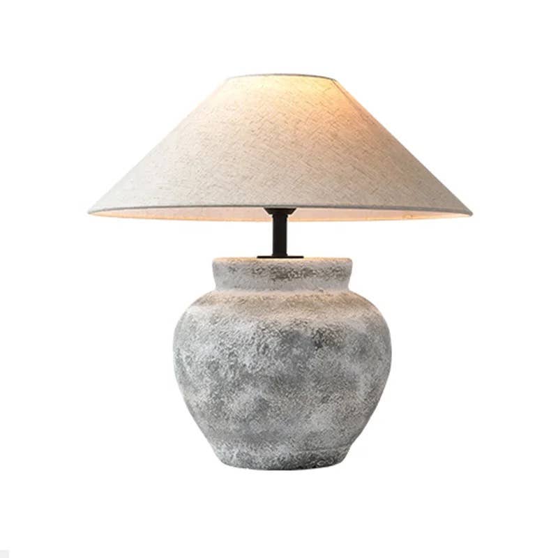 Ceramic Lamp - Charcoal