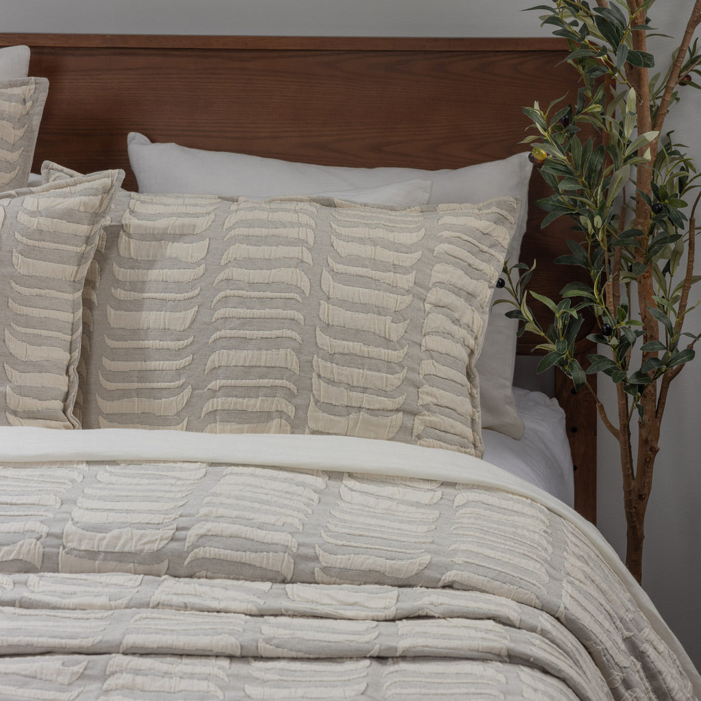 Cunningham Euro Pillow Sham, Grey