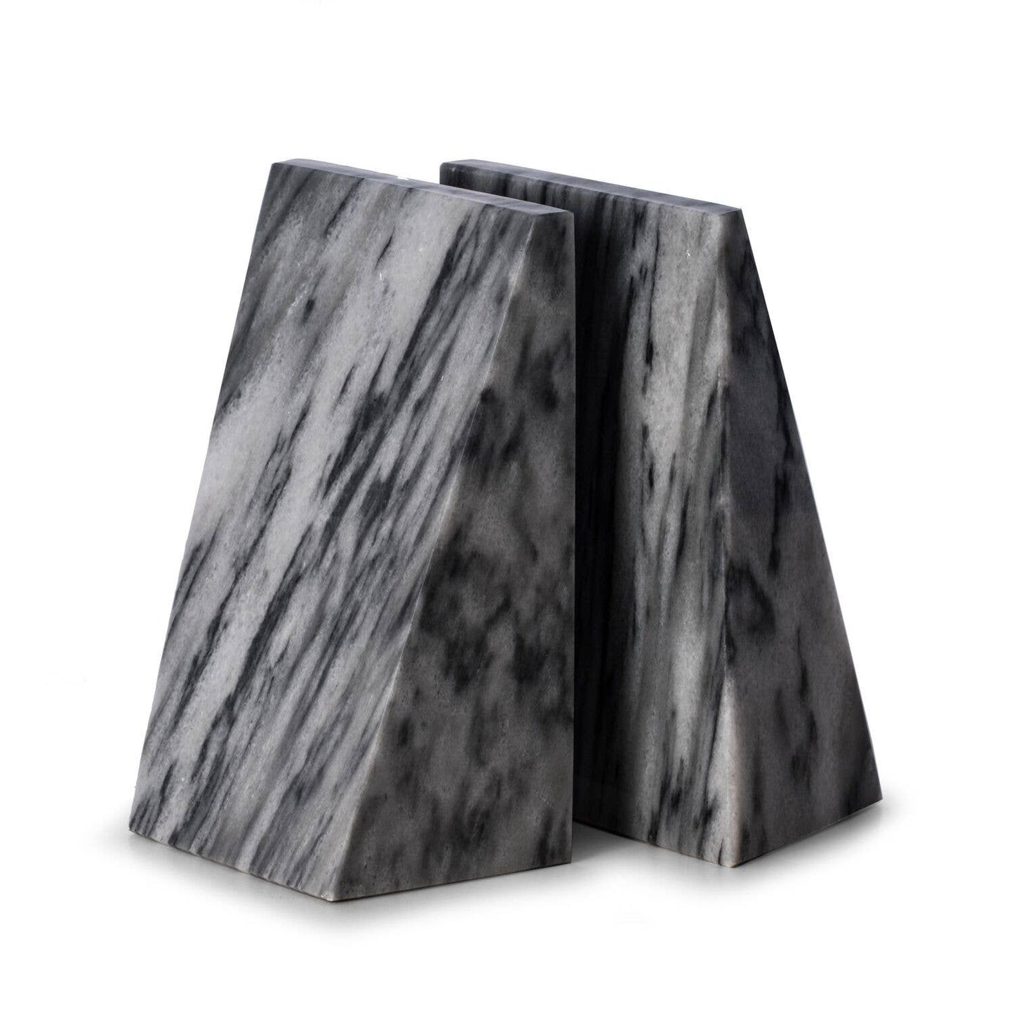 Grey Marble Wedge Bookend