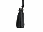 Pinnacle Crossbody Ranch Brand Black Leather - Nickel Hardware (C)