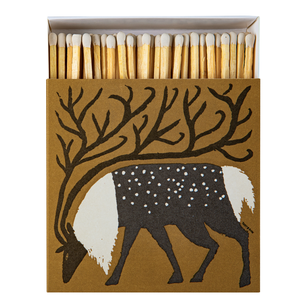 Reindeer |Square - Safety Matches 🎄