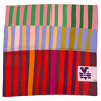 Red Colorblock Scarf | Women's Scarf | 100% Silk Bandana