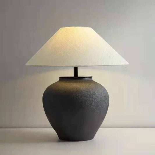 Ceramic Lamp - Charcoal