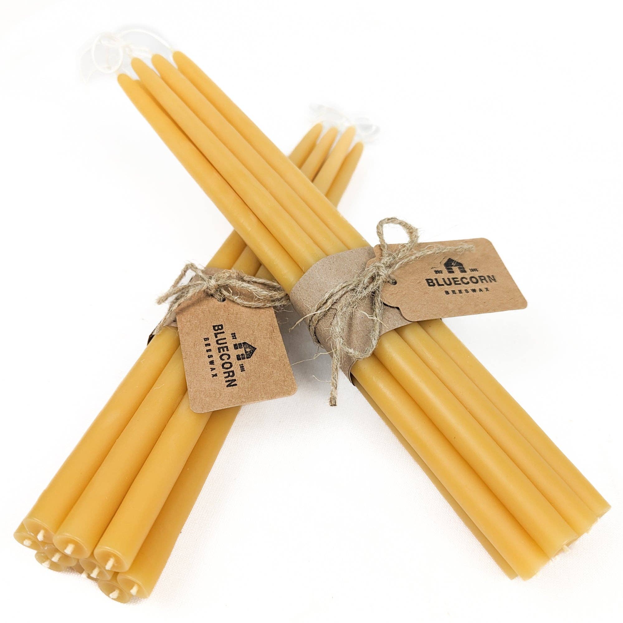 Thin Beeswax Taper Candles: Hand-Dipped in Colorado
