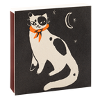 Black Spotted Kitten | Square - Safety Matches