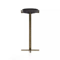 Jonty Round End Table - Dark Petrified Wood