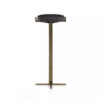 Jonty Round End Table - Dark Petrified Wood